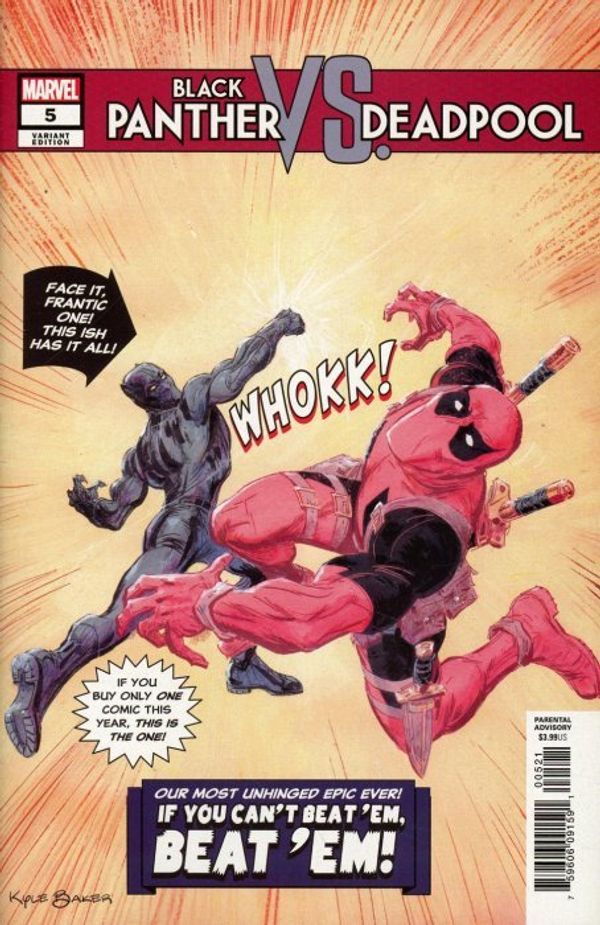 Black Panther vs. Deadpool #5 (Baker Variant)