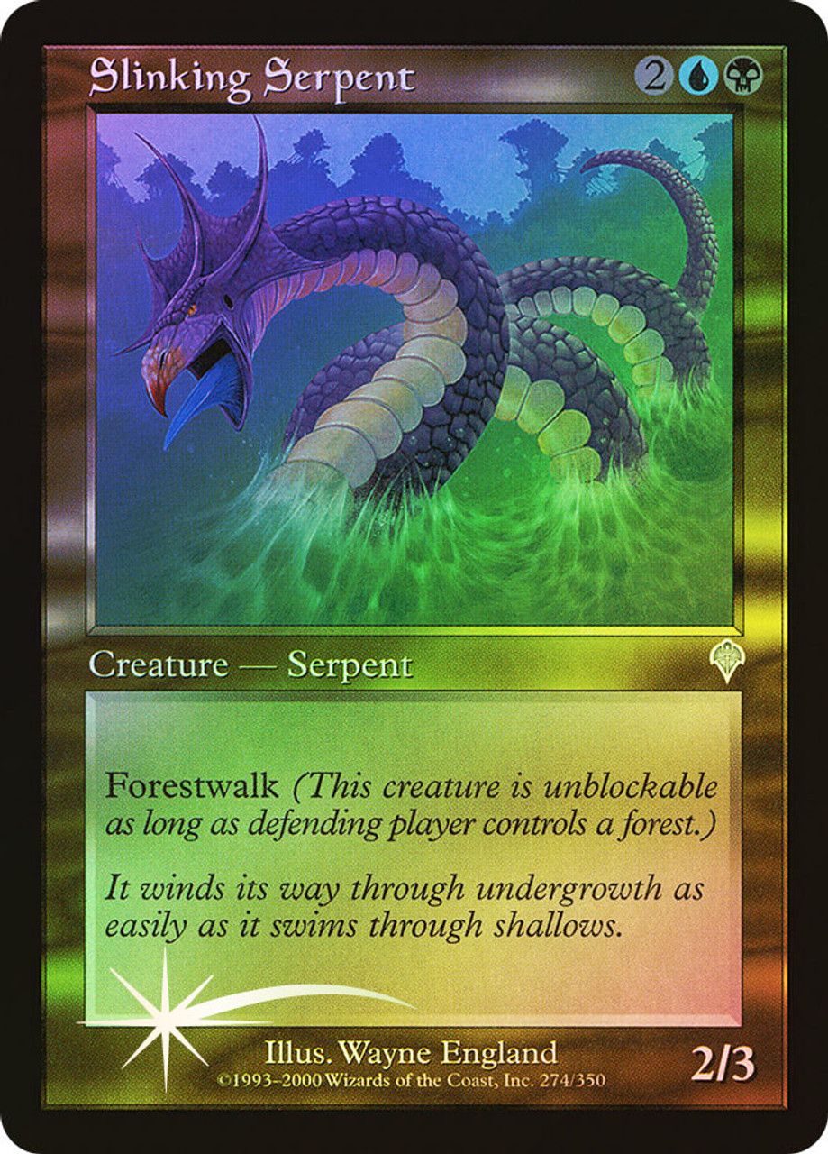 Slinking Serpent (Invasion - Foil) Trading Card