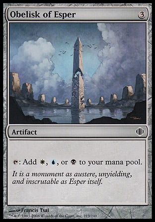 Obelisk of Esper (Shards of Alara) Trading Card