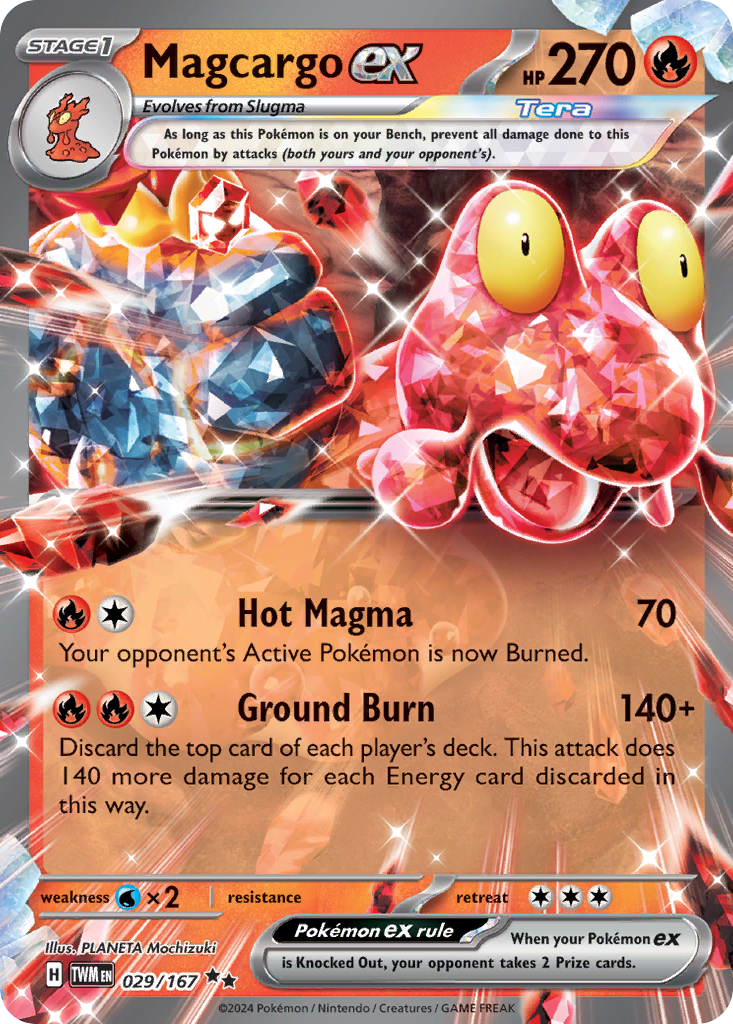 Magcargo ex (29/167) - Twilight Masquerade Pokémon Card