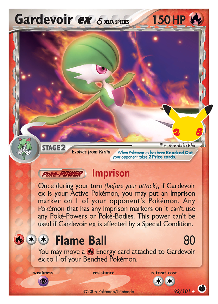 Gardevoir ex δ ex (93/25) - Celebrations: Classic Collection Pokémon Card