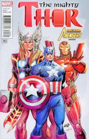 The Mighty Thor #703 (Liefeld Avengers Variant Leg)