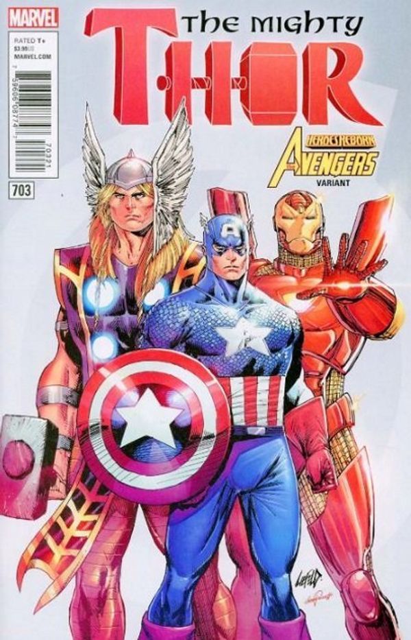The Mighty Thor #703 (Liefeld Avengers Variant Leg)