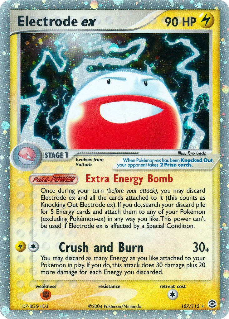 Electrode ex (107/112) - FireRed & LeafGreen Pokémon Card