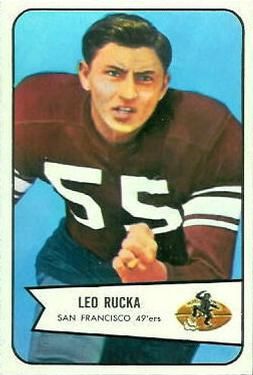 Leo Rucka 1954 Bowman #18 Sports Card