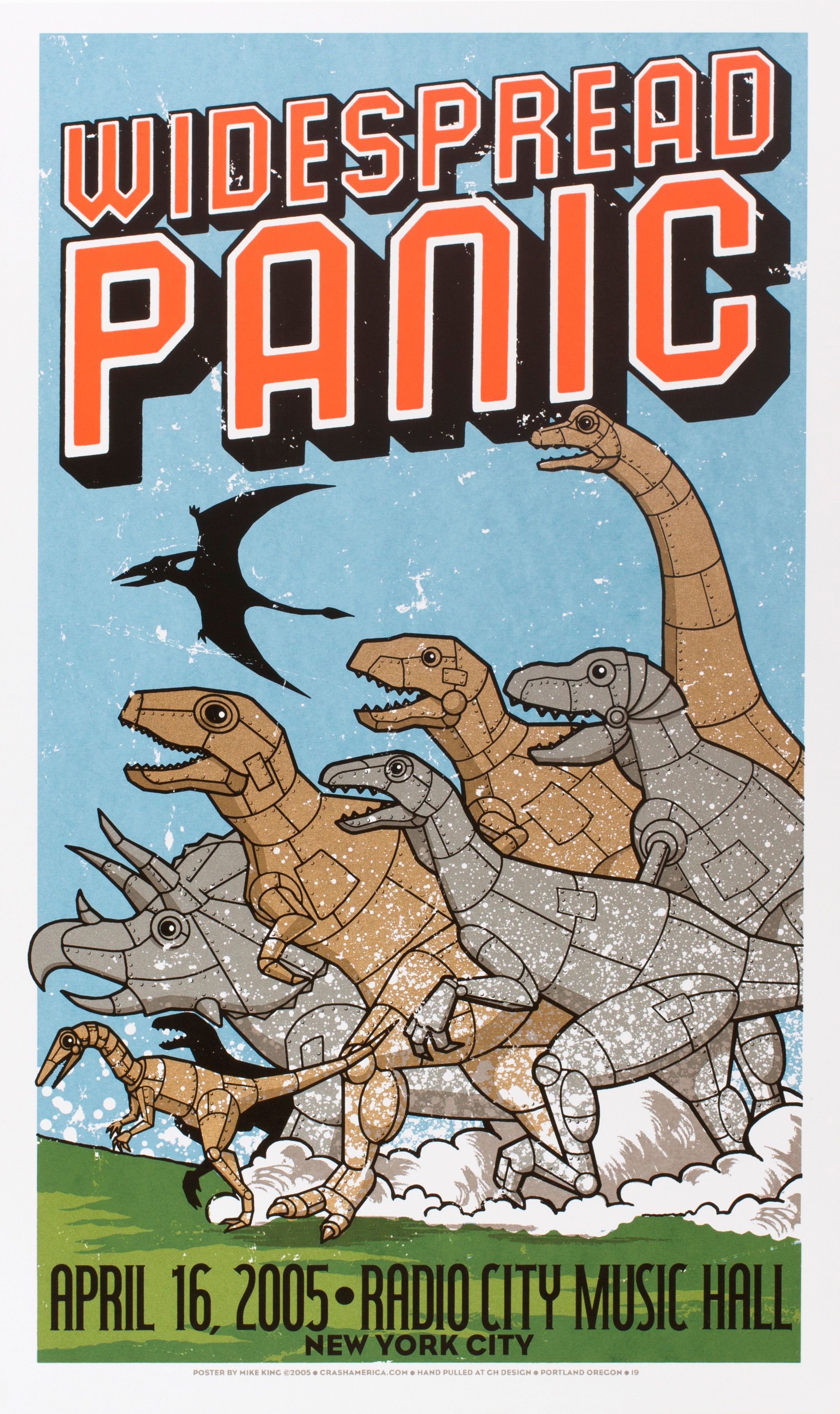 MXP-212.3 Widespread Panic 2005 Radio City Music Hall  Apr 16 Concert Poster