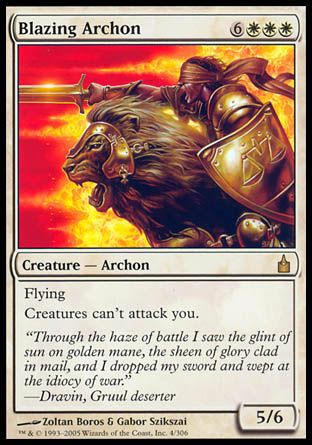 Blazing Archon (Ravnica: City of Guilds) Trading Card