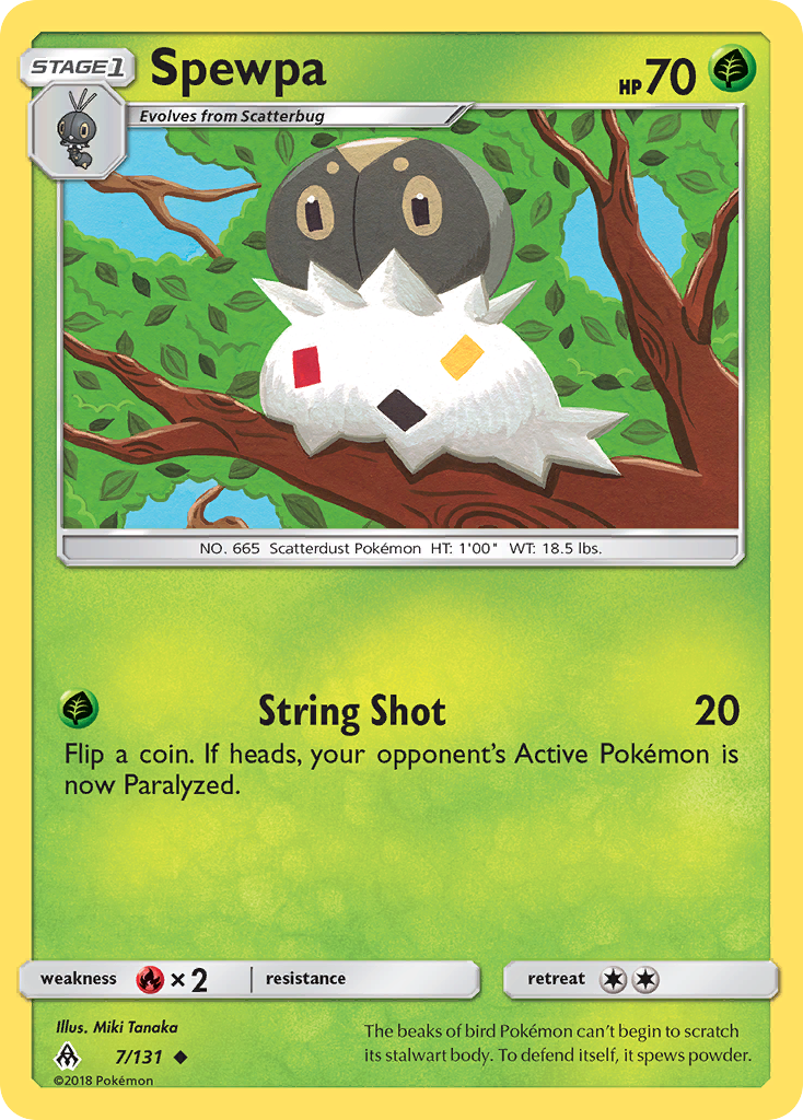 Spewpa (7/131) - Forbidden Light Pokémon Card