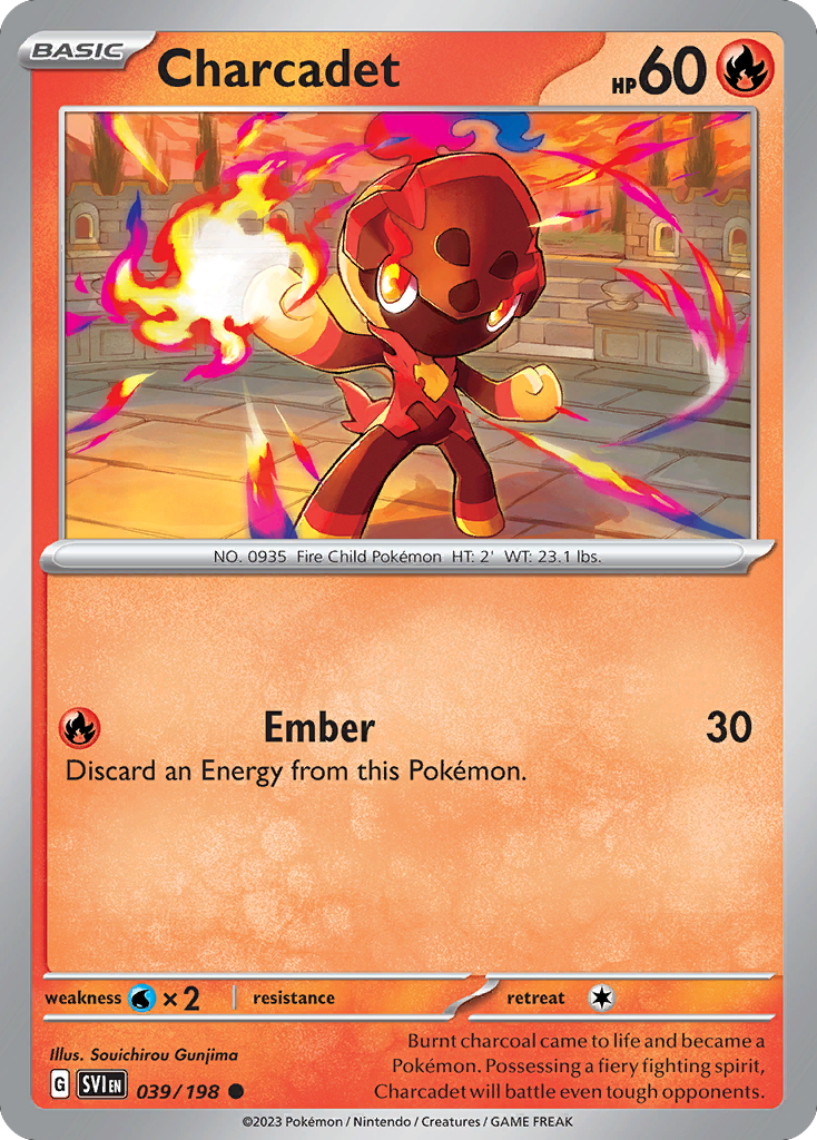 Charcadet (39/198) - Scarlet & Violet Pokémon Card