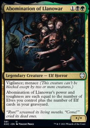 Abomination of Llanowar (Kaldheim Commander Decks)