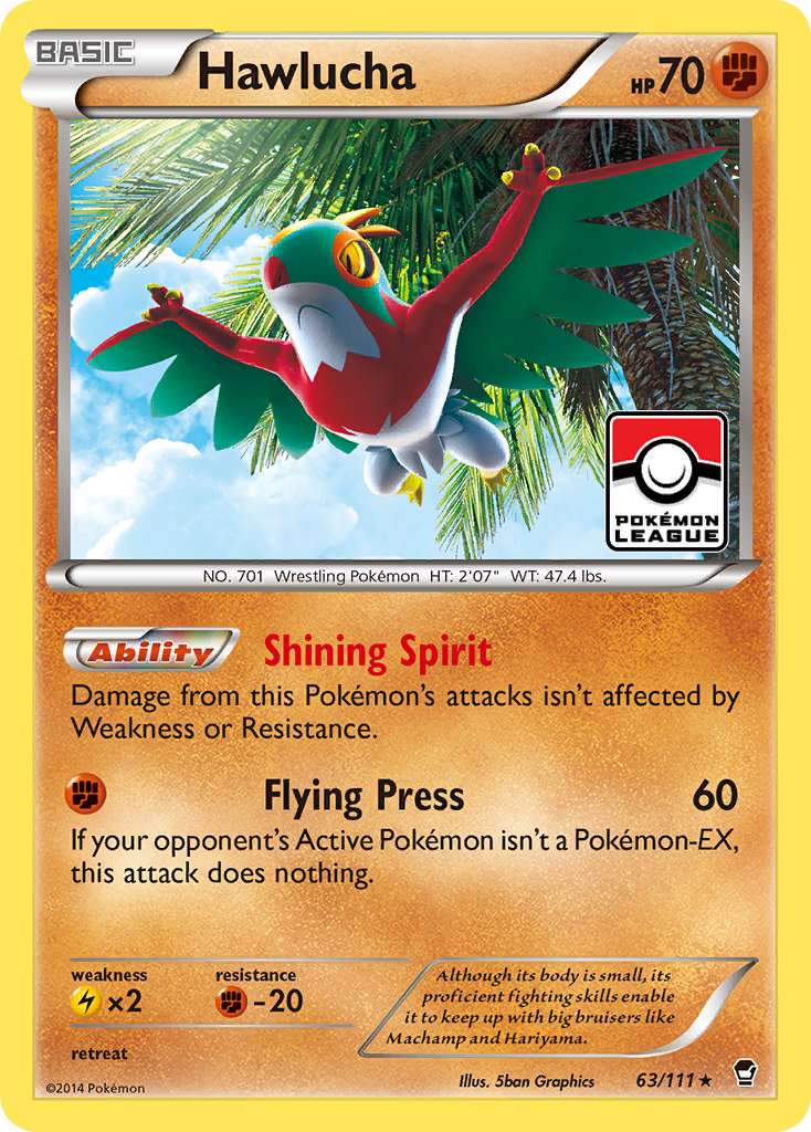 Hawlucha (63/111) - Furious Fists Pokémon Card