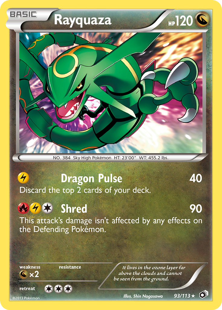 Rayquaza (93/113) - Legendary Treasures Pokémon Card