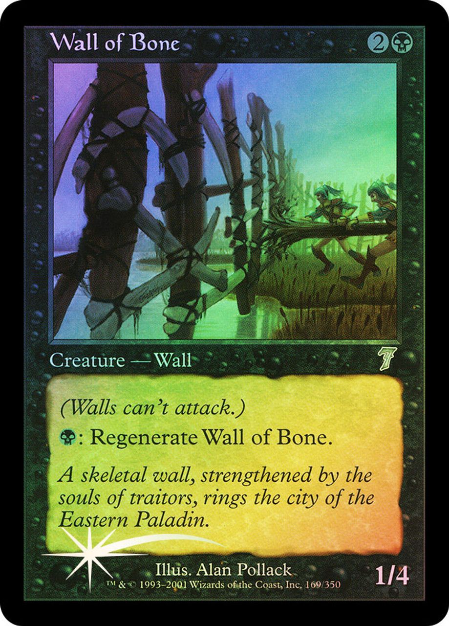 Wall of Bone (7th Edition - Foil) Trading Card