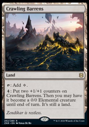 Crawling Barrens (Zendikar Rising) Trading Card