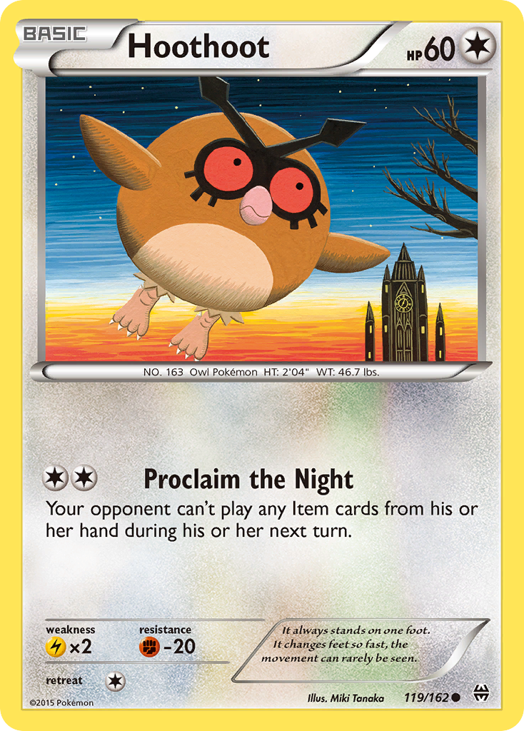 Hoothoot (119/162) - BREAKthrough Pokémon Card