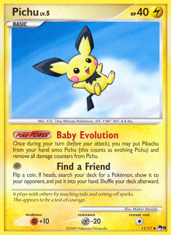 Pichu (11/17) - POP Series 9 Pokémon Card