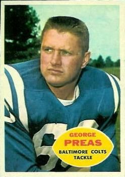 George Preas 1960 Topps #6 Sports Card
