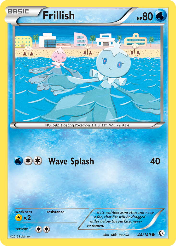 Frillish (44/149) - Boundaries Crossed Pokémon Card