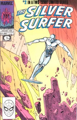 Marvel Silver Surfer Fantasy Masterpiece Dec #1 and Jan #2 LOT 2 1979 deals Great Con