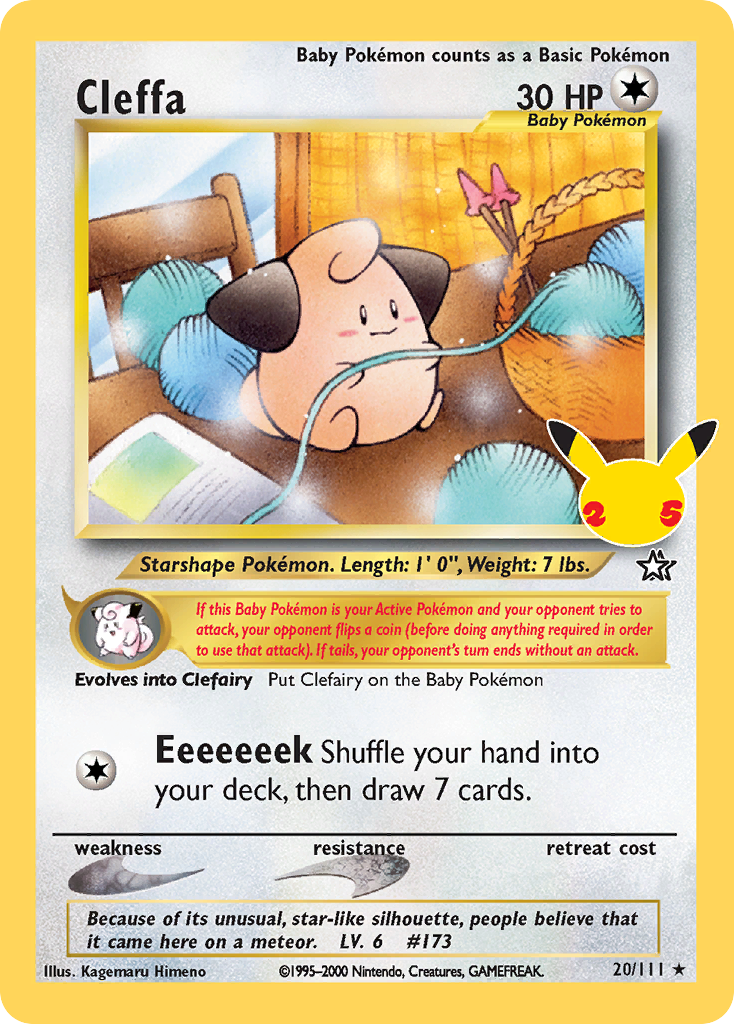 Cleffa (20/25) - Celebrations: Classic Collection Pokémon Card