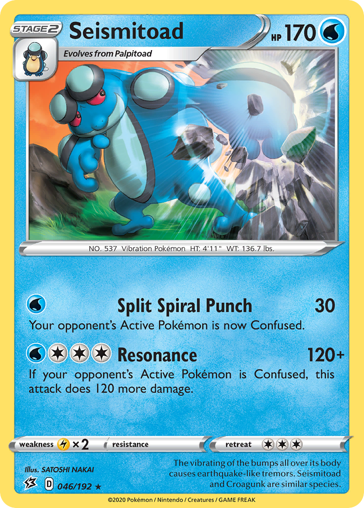 Seismitoad (46/192) - Rebel Clash Pokémon Card