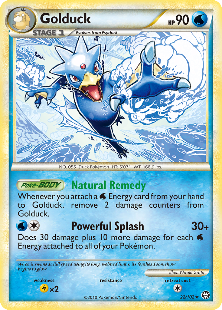 Golduck (22/102) - HS—Triumphant Pokémon Card