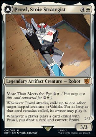 Prowl, Stoic Strategist (Transformers) Trading Card