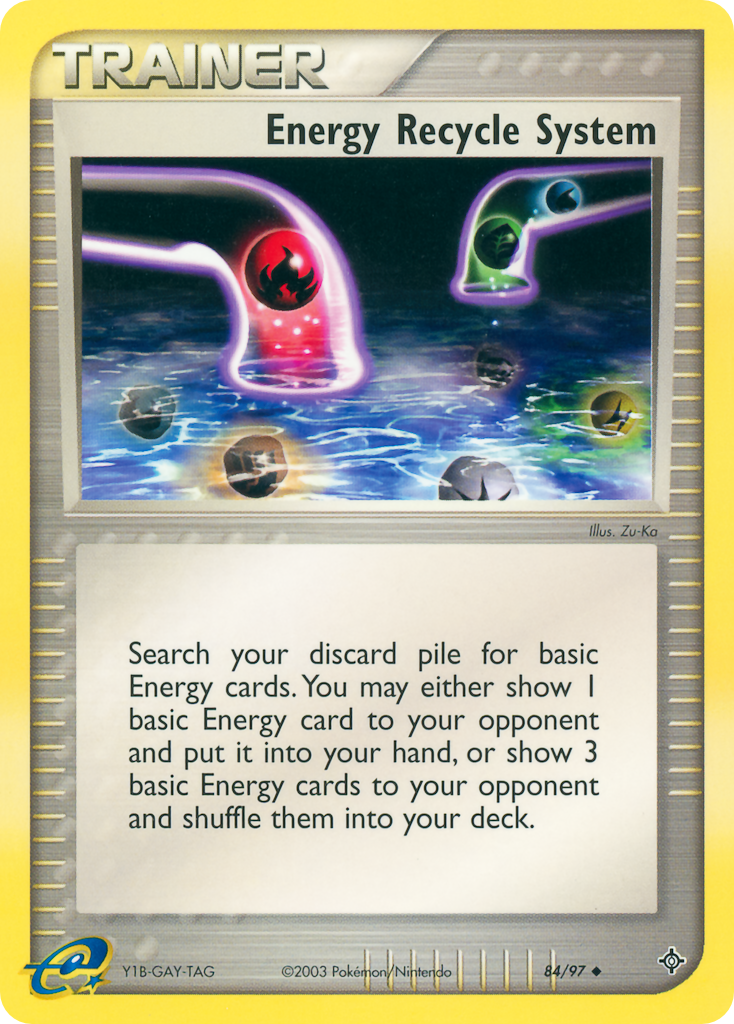 Energy Recycle System (Trainer: Item) (84/97) - Dragon Pokémon Card