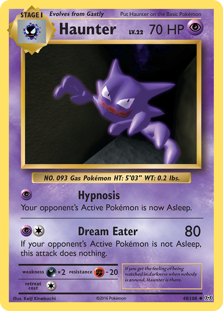 Haunter (48/108) - Evolutions Pokémon Card