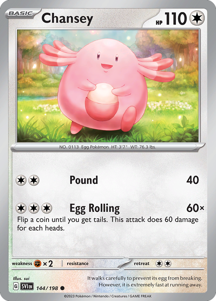 Chansey (144/198) - Scarlet & Violet Pokémon Card