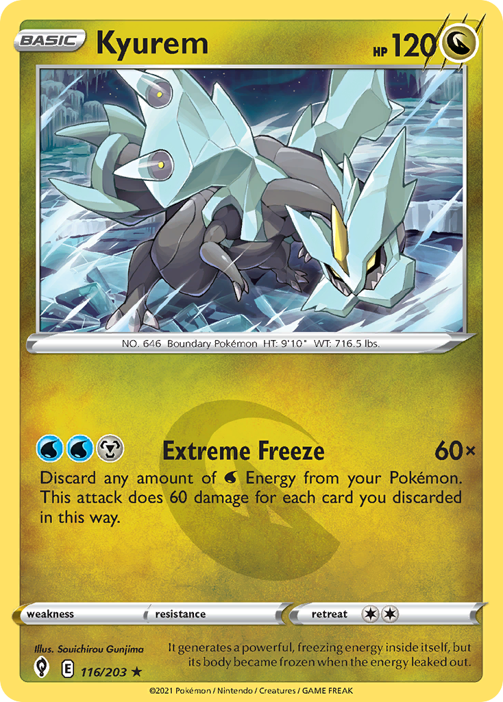 Kyurem (116/203) - Evolving Skies Pokémon Card