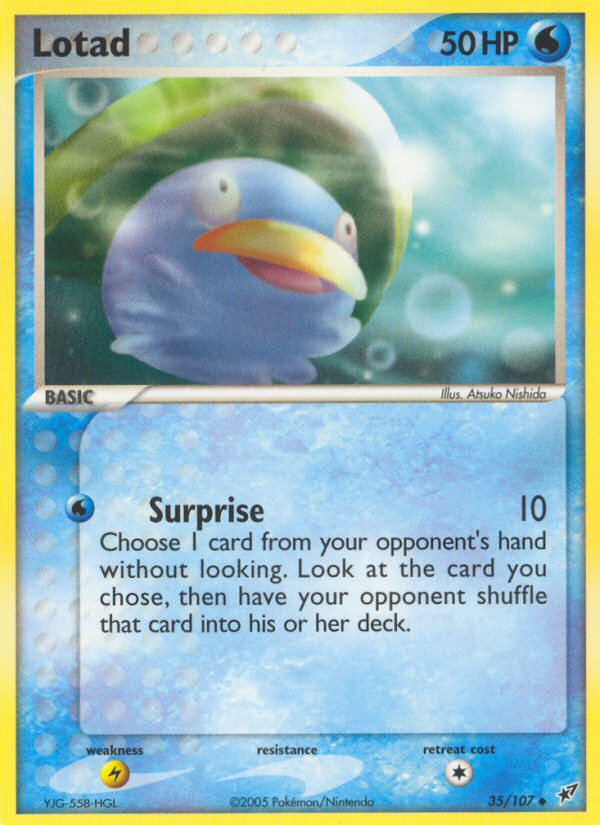 Lotad (35/107) - Deoxys Pokémon Card