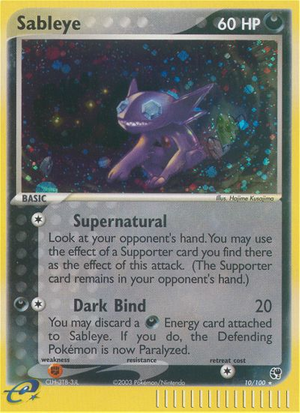Sableye (10/100) - Sandstorm (Reverse Holo)