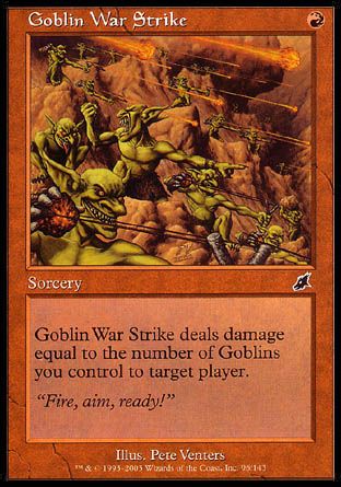 Goblin War Strike (Scourge) Trading Card