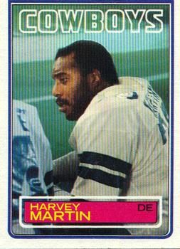 Harvey Martin 1983 Topps #50 Sports Card