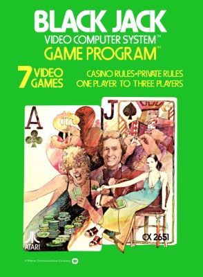 Blackjack [Atari] [Text Label] Video Game