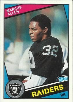 Marcus Allen 1984 Topps #98 Sports Card