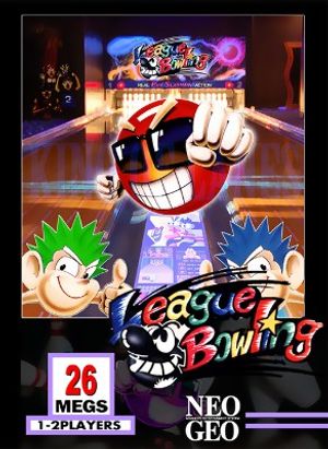 MVS LEAGUE BOWLING USA (WITH SHOCKBOX - CARTRIDGE STICKER REPRO