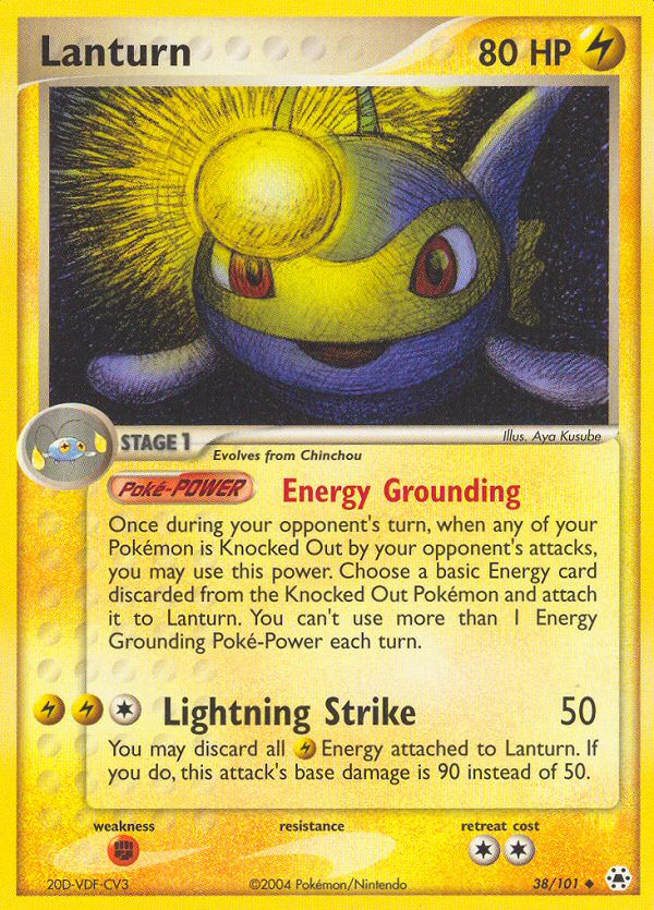 Lanturn (38/101) - Hidden Legends Pokémon Card