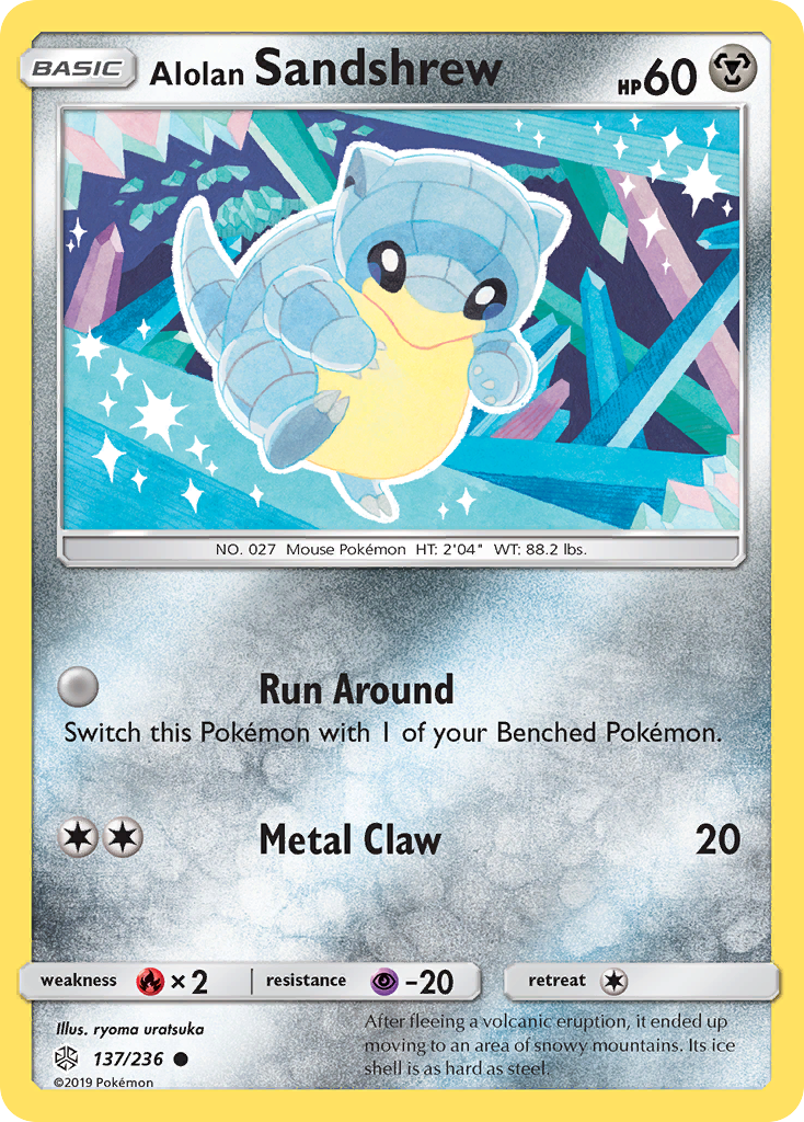 Alolan Sandshrew (137/236) - Cosmic Eclipse Pokémon Card