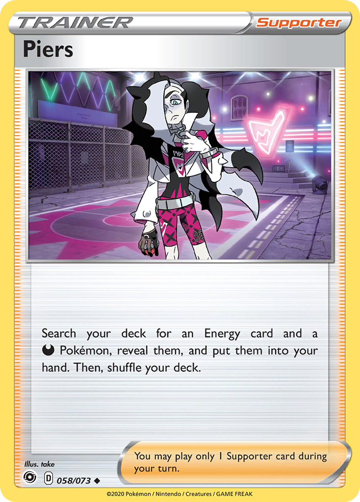 Piers (58/73) - Champion's Path Pokémon Card