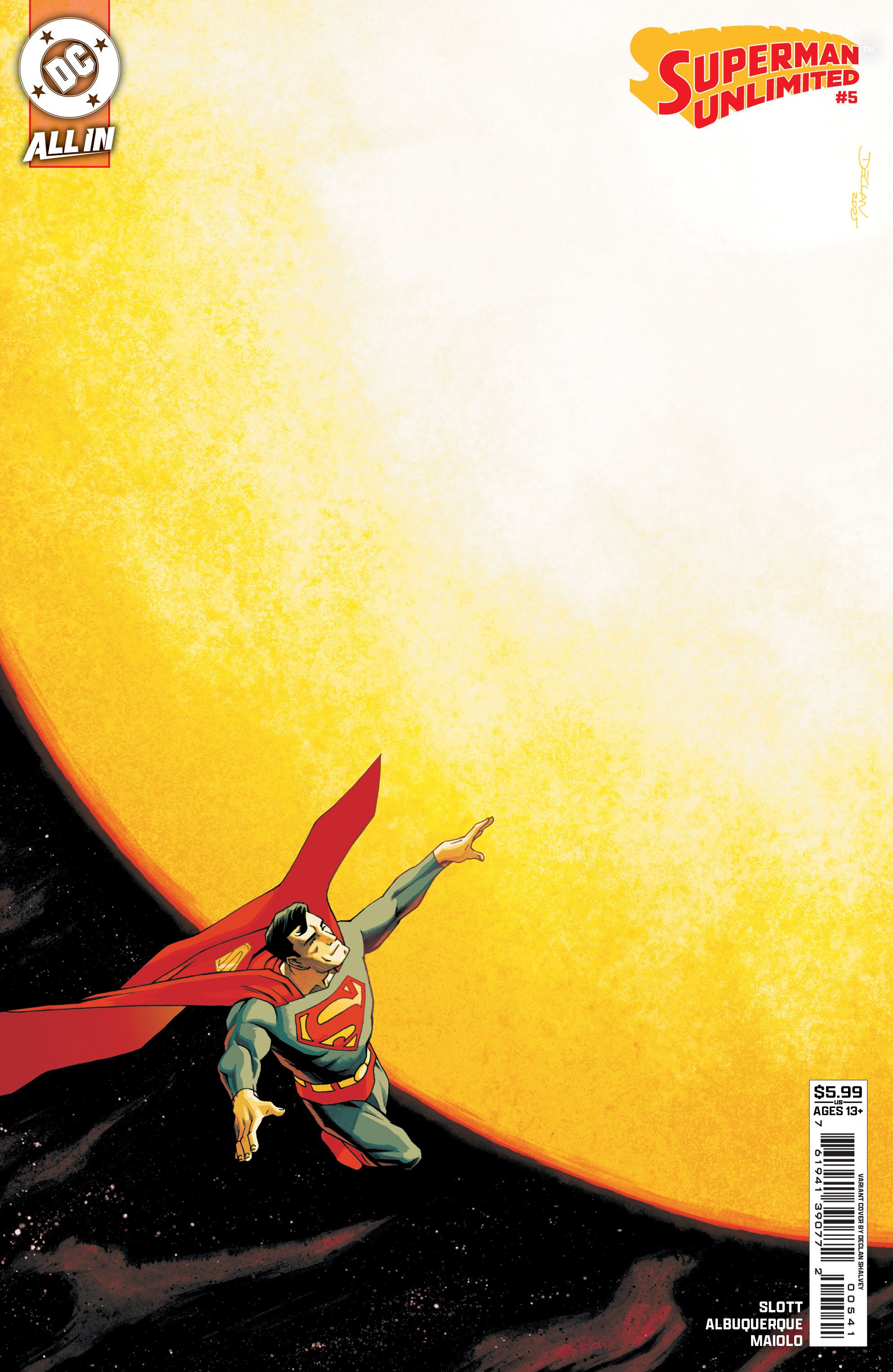 Superman Unlimited #5 (Cvr E Declan Shalvey Card Stock Variant) Comic