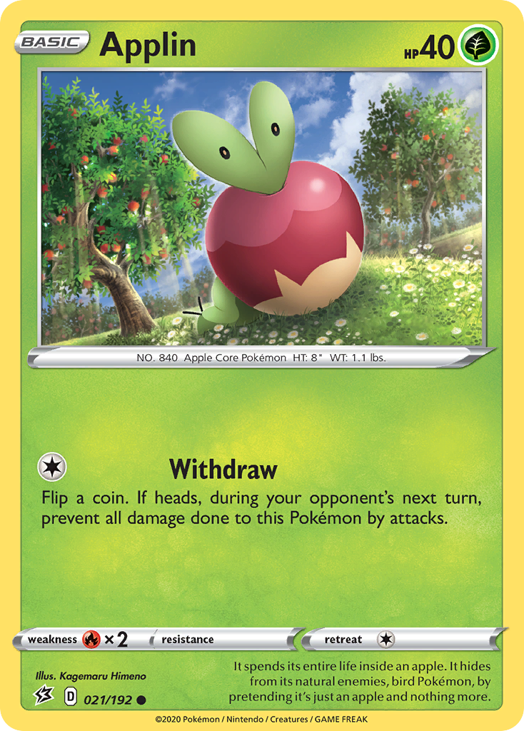 Applin (21/192) - Rebel Clash Pokémon Card