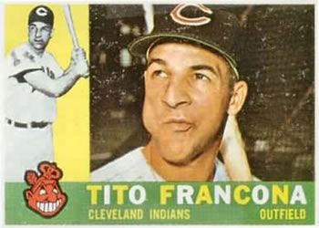 Tito Francona 1960 Topps #30 Sports Card