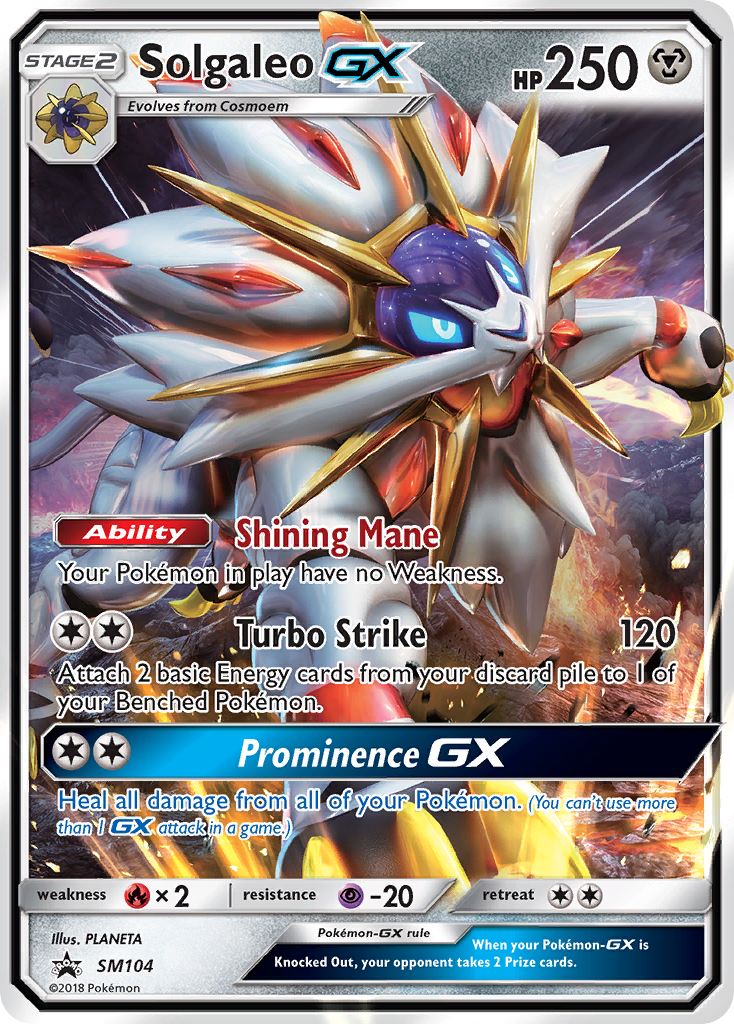 Solgaleo GX (SM104) - SM Black Star Promos Pokémon Card