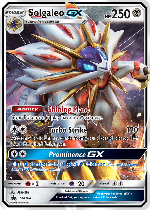 Solgaleo GX (SM104) - SM Black Star Promos