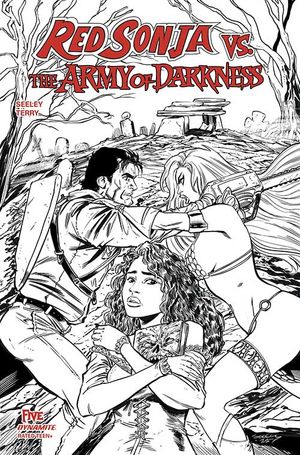 Red Sonja vs. the Army of Darkness #5 (Cvr G 1:10 Inc Tim Seeley Line Art Variant)