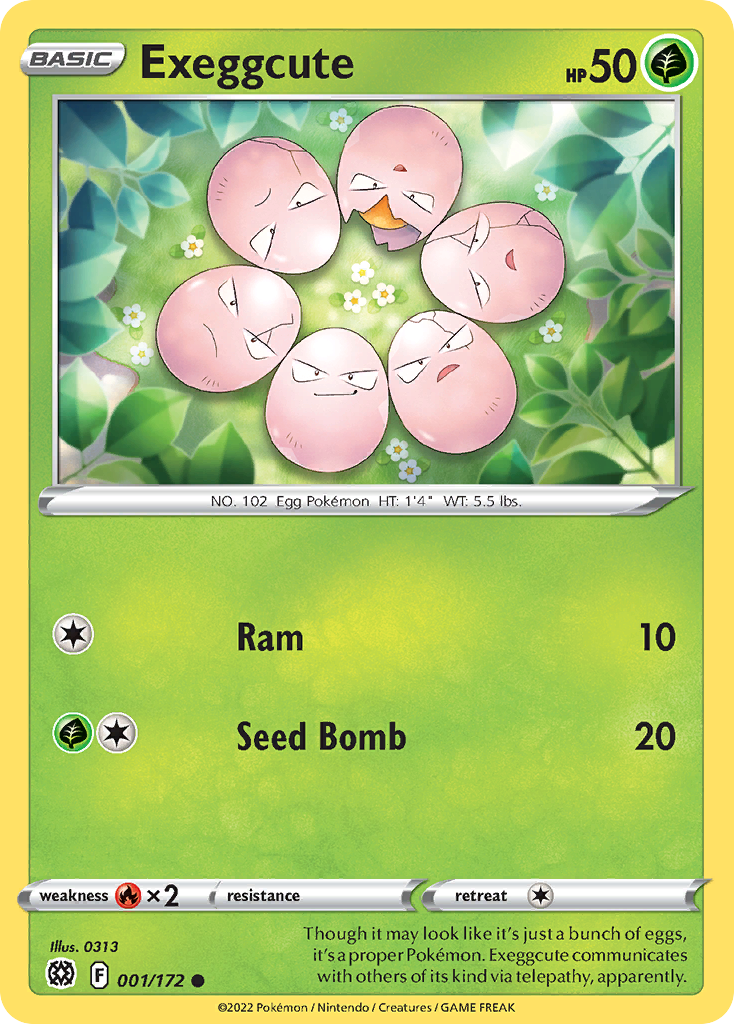 Exeggcute (1/172) - Brilliant Stars Pokémon Card