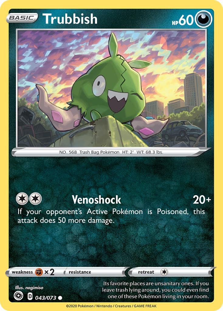 Trubbish (43/73) - Champion's Path Pokémon Card