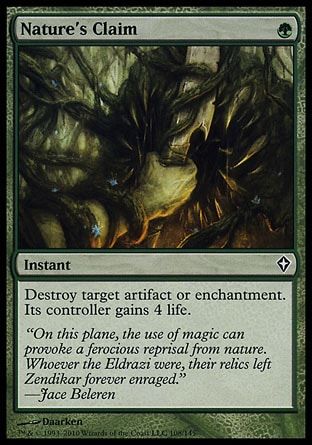 Nature's Claim (Worldwake) Trading Card